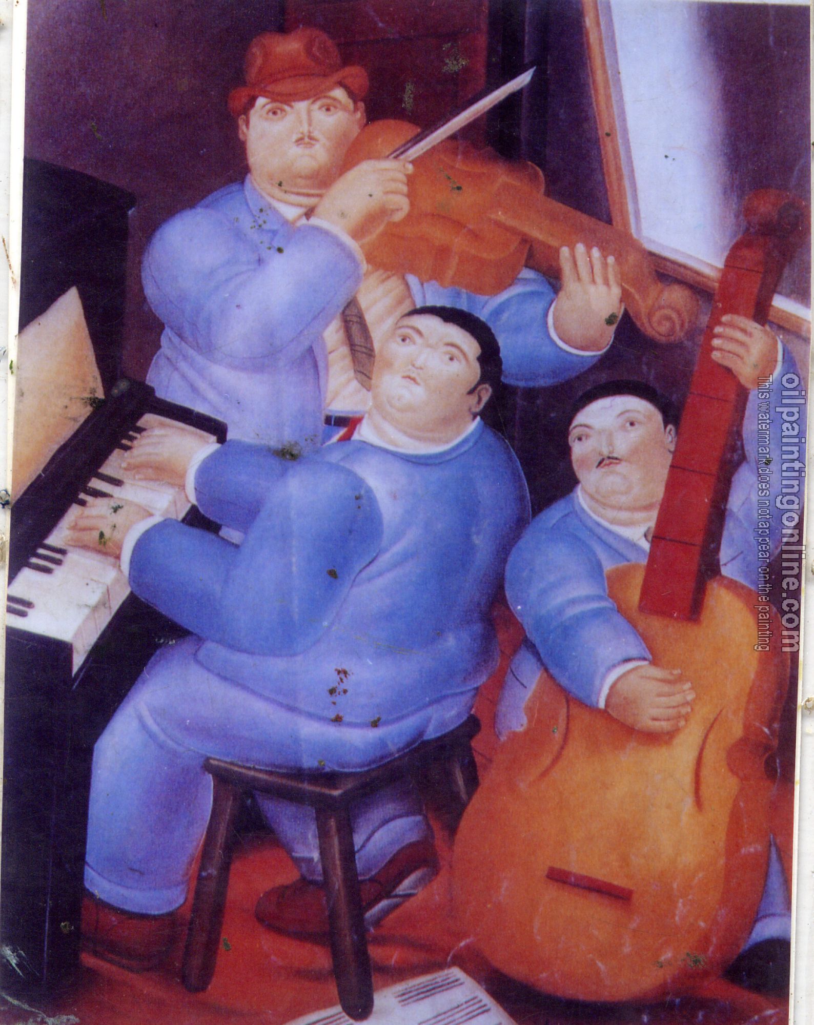 Botero, Fernando - Abstract oil painting.